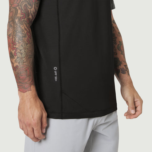 1191. AEROSILVER® UPF50+ Run Tee - Black
