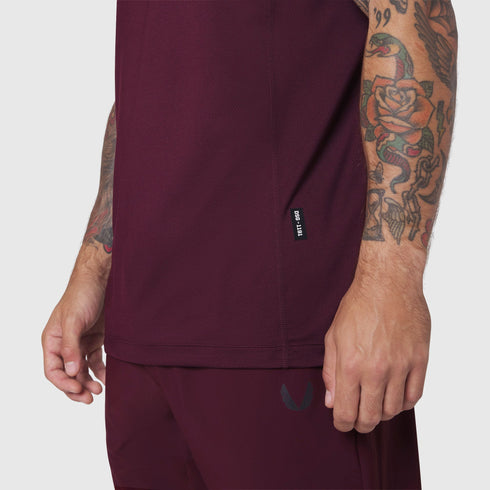 1191. AEROSILVER® UPF50+ Run Tee - Merlot