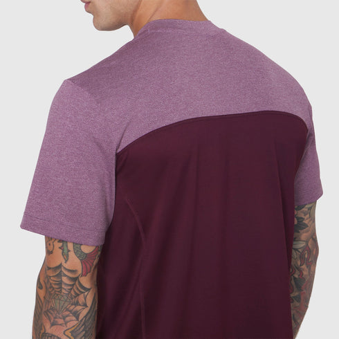 1191. AEROSILVER® UPF50+ Run Tee - Merlot