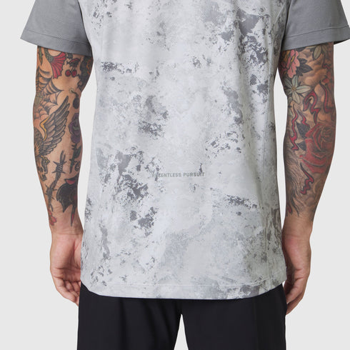 1191. AEROSILVER® UPF50+ Run Tee - Sedona Snow Camo