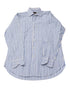 Men's Etro Striped Print Button Down Shirt in Blue Cotton