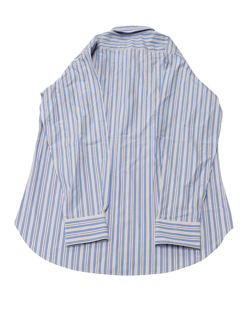 Men's Etro Striped Print Button Down Shirt in Blue Cotton