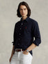 RALPH LAUREN Custom Fit Garment-Dyed Oxford Shirt Navy