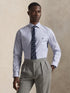 RALPH LAUREN Slim Fit Poplin Shirt Light Blue/White