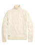 RALPH LAUREN Wool-Cotton Roll Neck Jumper Andover Cream
