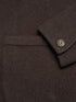 RALPH LAUREN Wool-Blend Utility Shirt Jacket Dark Brown