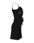 Women's Joseph Embellished Knee-Length Dress in Black Wool