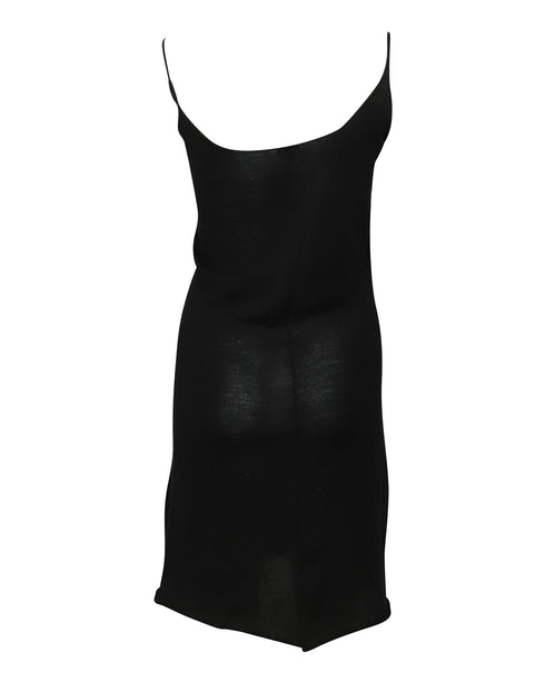 Women's Joseph Embellished Knee-Length Dress in Black Wool