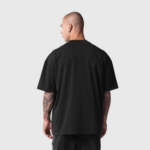 1208. Tech Essential™ Oversized Boxy Tee - Black
