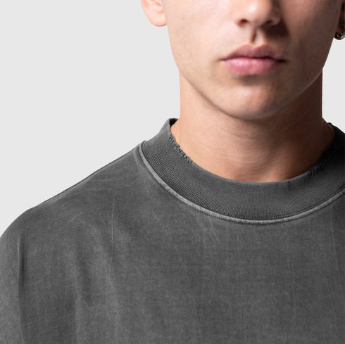 1208. Tech Essential™ Oversized Boxy Tee - Faded Grey