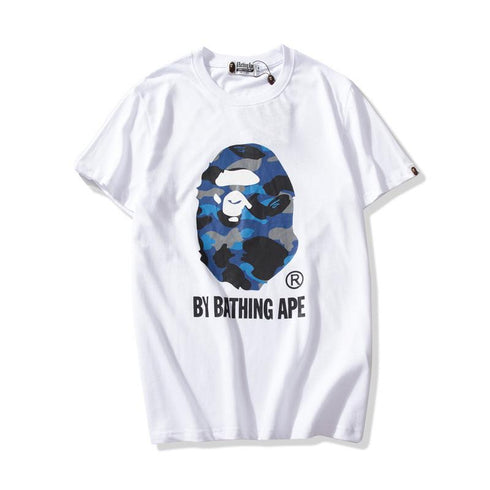 Bathing Ape T-Shirt Colorful Avatar Print Male and Female Couples Wear Youth Casual Top