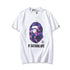 Bathing Ape T-Shirt Colorful Avatar Print Male and Female Couples Wear Youth Casual Top