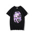 Bathing Ape T-Shirt Summer Purple Camouflage Print Casual Short Sleeve T-shirt