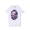 Bathing Ape T-Shirt Summer Purple Camouflage Print Casual Short Sleeve T-shirt