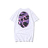 Bathing Ape T-Shirt Summer Purple Camouflage Print Casual Short Sleeve T-shirt