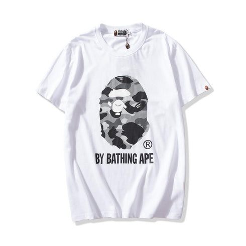 Bathing Ape T-Shirt Colorful Avatar Print Male and Female Couples Wear Youth Casual Top