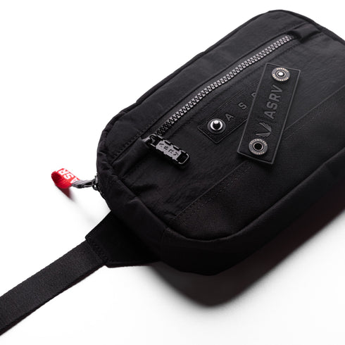 1231. Ripstop Crossbody Bag - Black