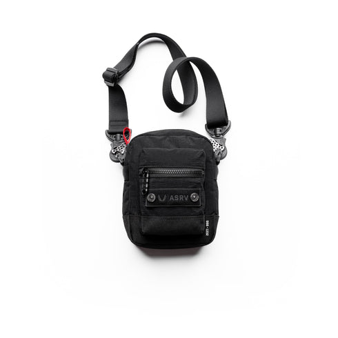 1232. Ripstop Shoulder Bag - Black