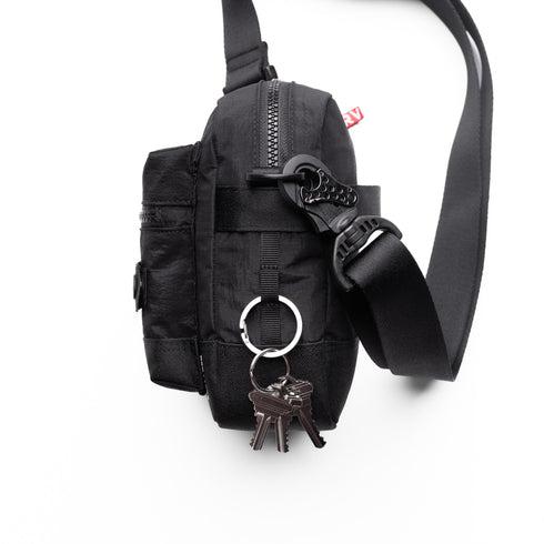 1232. Ripstop Shoulder Bag - Black
