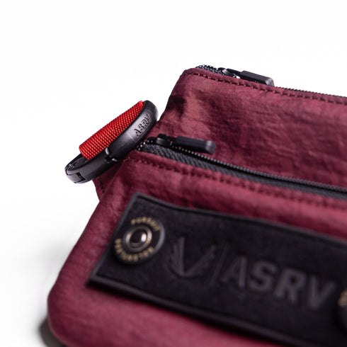 1235. Ripstop Clip Bag - Crimson