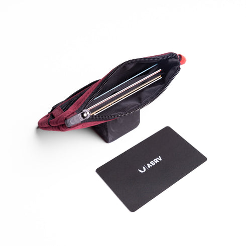 1235. Ripstop Clip Bag - Crimson
