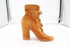 Women's Gianvito Rossi Brooklyn Peep-Toe Ankle Boots in Brown Suede