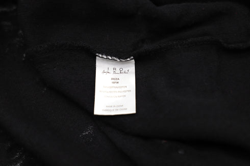 Women's Iro x Anja Rubik Iriza Distressed Dress in Black Cotton