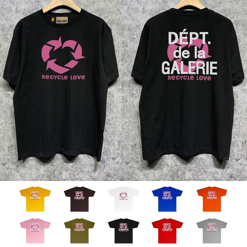 Gallery Dept T Shirt Retro Printed Loose Short-Sleeved Shirt