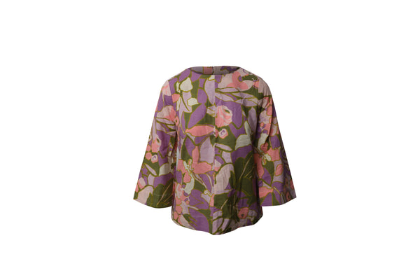Women's Zimmerman Floral Blouse in Multicolor Linen