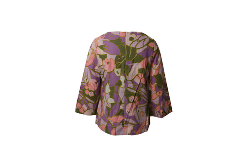 Women's Zimmerman Floral Blouse in Multicolor Linen