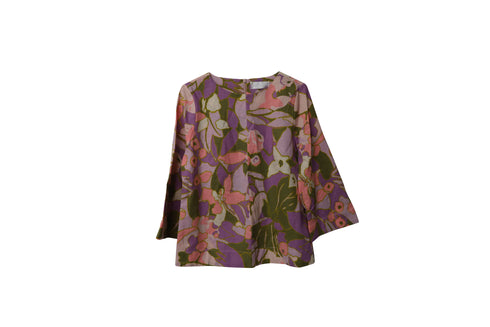 Women's Zimmerman Floral Blouse in Multicolor Linen