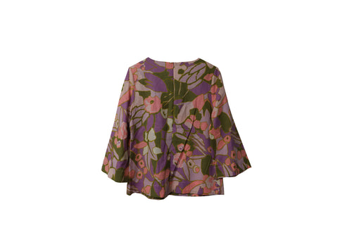 Women's Zimmerman Floral Blouse in Multicolor Linen
