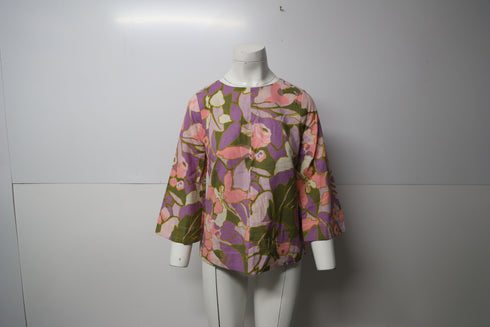 Women's Zimmerman Floral Blouse in Multicolor Linen