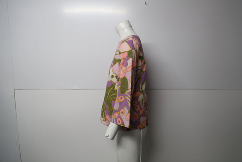 Women's Zimmerman Floral Blouse in Multicolor Linen