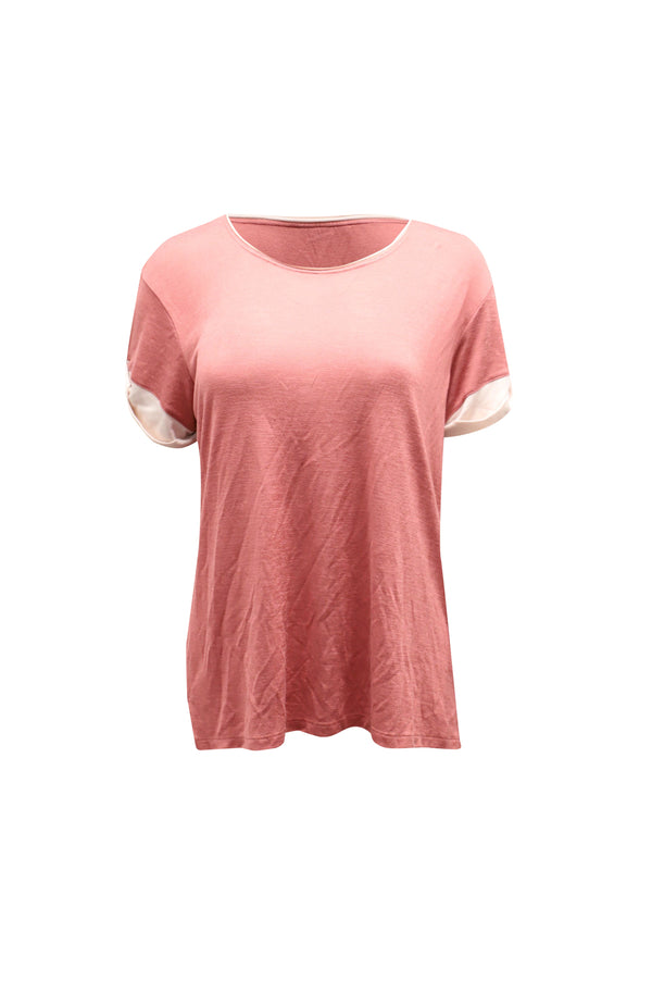 Women's Vince T-shirt in Red Cotton Jersey