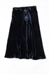 Women's Vince Midi Skirt in Navy Blue Velvet