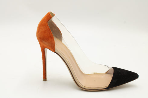 Women's Gianvito Rossi Plexi Heels in Multicolor PVC
