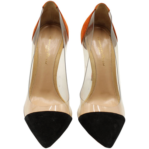 Women's Gianvito Rossi Plexi Heels in Multicolor PVC