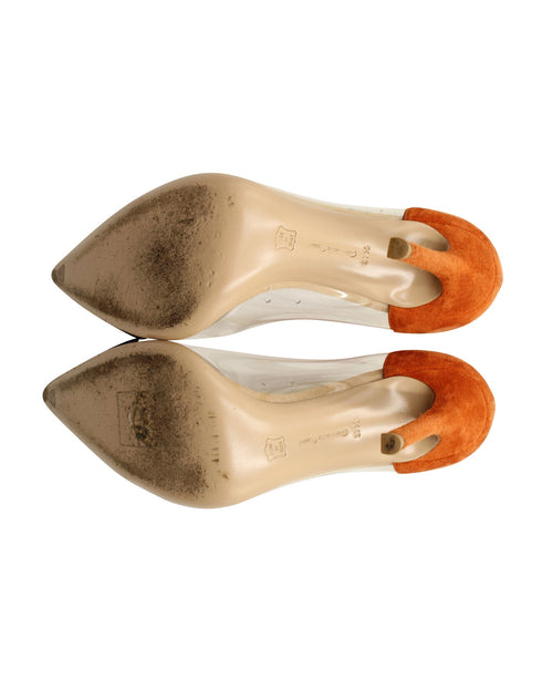 Women's Gianvito Rossi Plexi Heels in Multicolor PVC