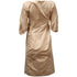 Women's Jil Sander Short Sleeves Midi Dress in Nude Polyester
