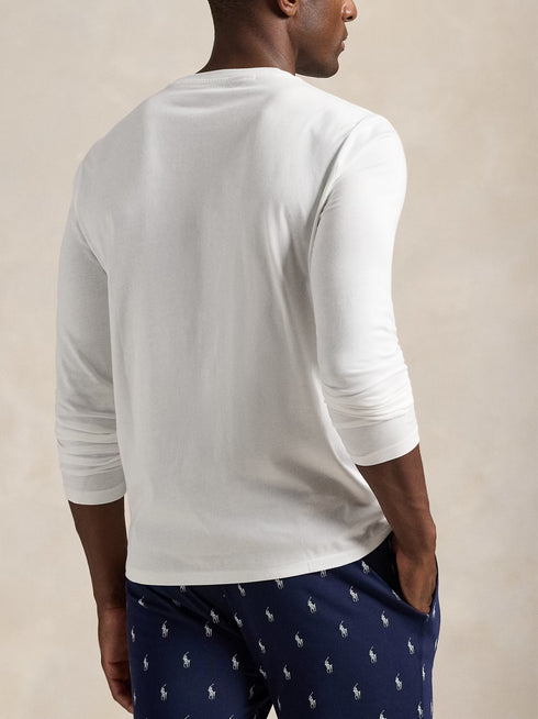 RALPH LAUREN Cotton Jersey Sleep Shirt White