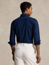 RALPH LAUREN Custom Fit Stretch Poplin Shirt Newport Navy