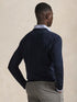 RALPH LAUREN Slim Fit Cotton V-Neck Jumper Hunter Navy