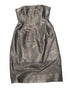 Women's Alexander Wang Strapless Dress with Cutout Details in Black Leather