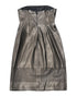 Women's Alexander Wang Strapless Dress with Cutout Details in Black Leather