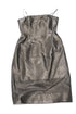 Women's Alexander Wang Strapless Dress with Cutout Details in Black Leather