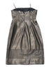 Women's Alexander Wang Strapless Dress with Cutout Details in Black Leather