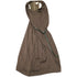 Women's Helmut Lang Asymmetric Belted Crepe Dress in Brown Polyester