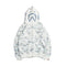 Bathing Ape Hoodie Starry Sky Sweater Black and White Starry Sky Blue Shark Hat Printed Casual Hooded Sweater