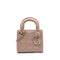 Lady Dior Chain Bag Cannage Quilt Patent Mini